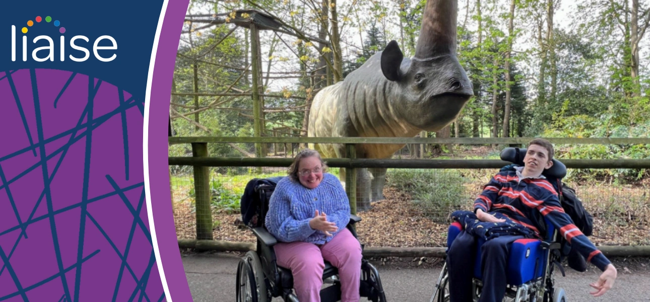 People enjoying a Langbury House community day out with Liaise