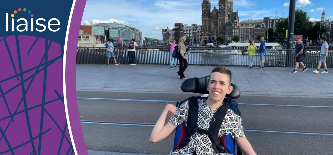 Liam on the P&O Ventura cruise enjoying his holiday adventure with Liaise