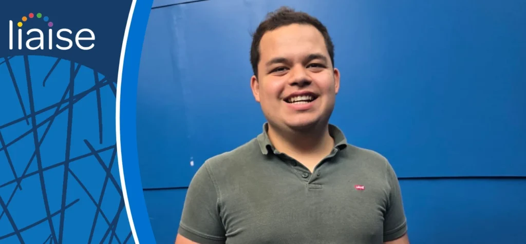 Allistair taking part in community activities that support growing independence at Liaise