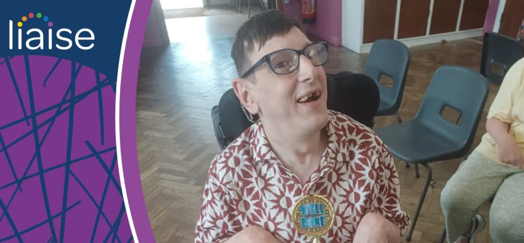 DL thriving through community and choice at PHAB Club, participating in activities and building confidence